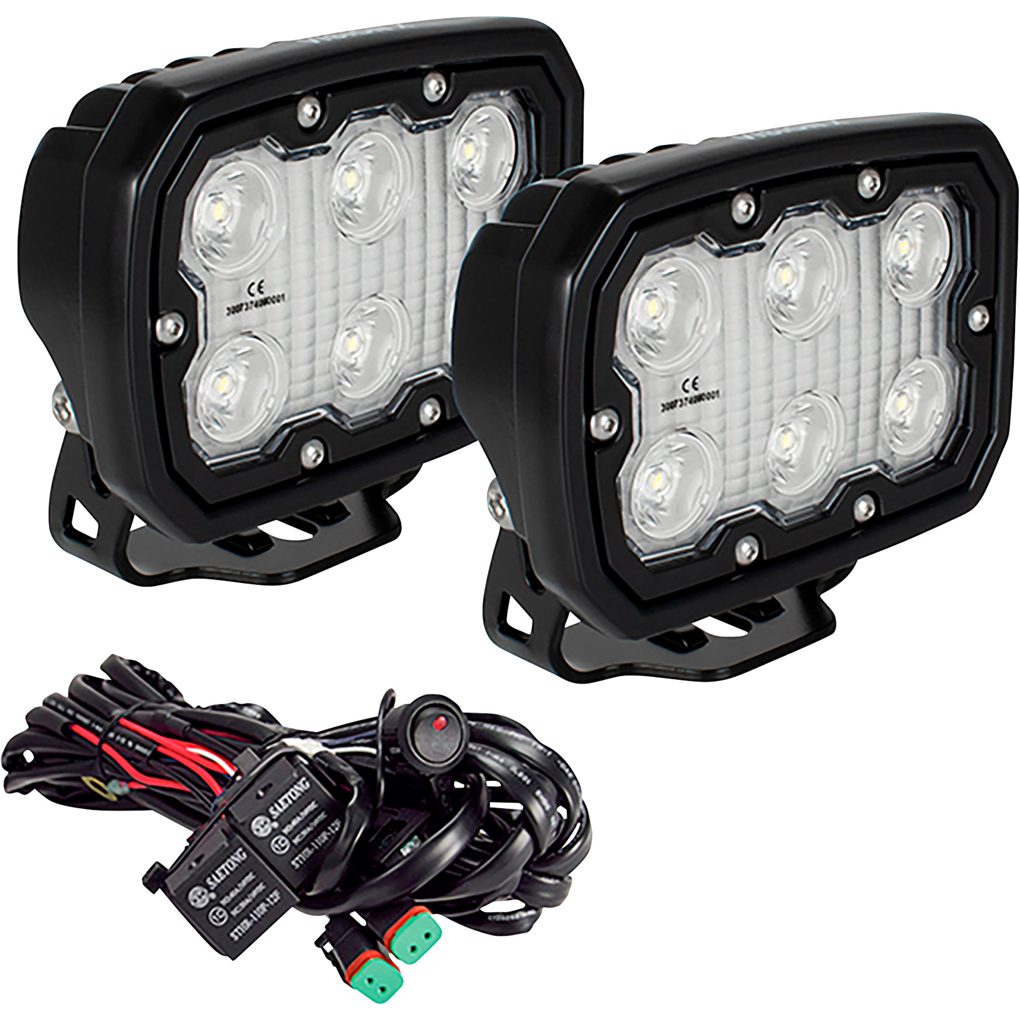 Vision X Duralux LED Work Light Kit - 10° Broad Spot, 2-Pack, 7392 Lumens, 60 Watts, IP68, Model# DURA-610KIT